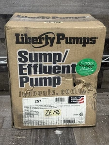 Liberty Pumps 257 Submersible Sump Pump HP 1/3 115v 60 Hz - New - Picture 1 of 3