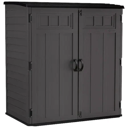 Suncast Bms6225d 106 Cu. Gabinete de almacenamiento de plástico de resina de pared múltiple, gris oscuro Foto 1 de 1