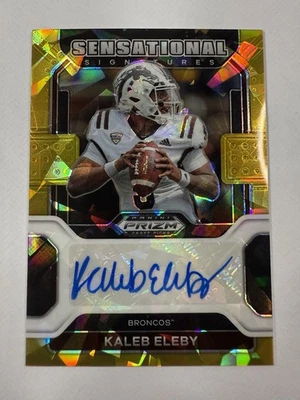 2022 Panini Prizm Draft #SS-KEL Kaleb Eleby Yellow Ice Sensational Signatures - Image 1 of 2