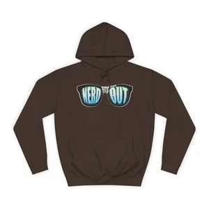 Skeleton Crew Unisex Hoodie, Night Life Sweatshirt, Scary Skeleton College - Picture 1 of 25