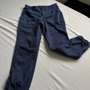 Pantalones ajustados Banana Republic azul marino utilitarios para mujer 8 tiro medio algodón elástico - Imagen 1 de 8