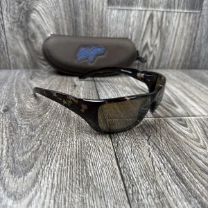 Maui Jim Canoe MJ 208-10 Tortoise Brown Polarized Sunglasses 65-18-128 With Case - Picture 1 of 16