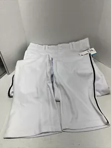 Pantalones de Béisbol Champro Adultos Triple Corona Parte Inferior Abierta Tubería, Blanco Negro Pipa M - Imagen 1 de 9