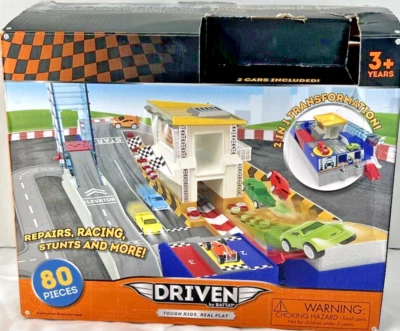 Driven by Battat 2 in 1 Transformation Repairs, Racing, Stunts and More ages 3+ - Image 1 of 4