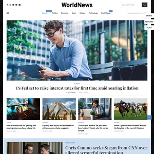 World News Websites Design zum Verkauf mit kostenlosem VPS Webhosting - Bild 1 von 7