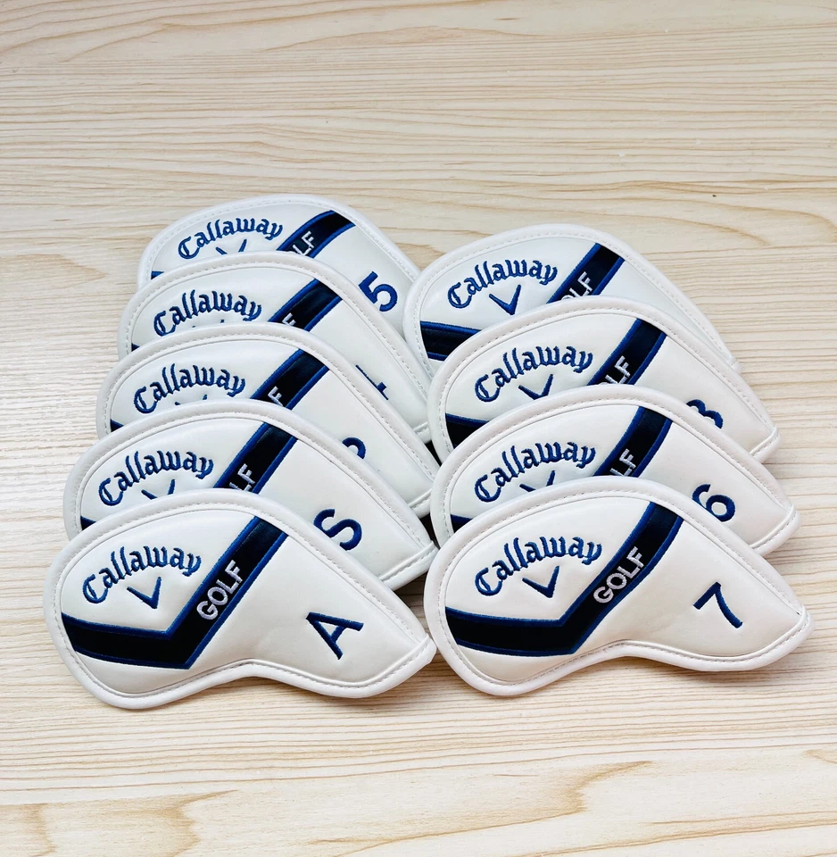 9PCS Golf Iron Headcovers for Callaway Golf Club Covers PU Leather Magnetic - Image 1 of 4