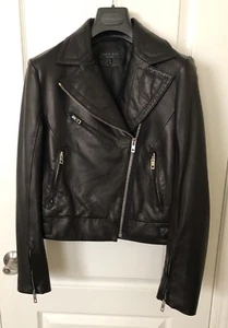 $1,395 NWT Rag & Bone Victorian Leather Biker Jacket Size 6  - Picture 1 of 6