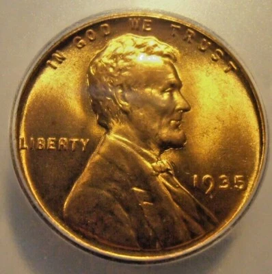 1935 P Lincoln Cent, MS67 RED, Unusually HIGH GRADE (35P103) - Image 1 of 4