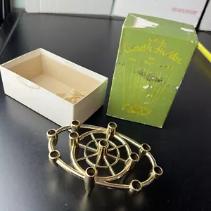 MCM Oval Candle Holder For Flower Taper Candles - Picture 1 of 9