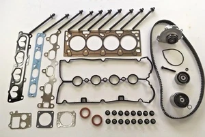 HEAD GASKET SET BOLTS WATER PUMP TIMING BELT ASTRA ZAFIRA 1.6 TWINPORT Z16XEP - Picture 1 of 4