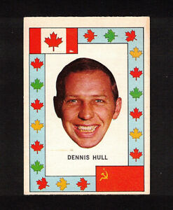 1972-73 DENNIS HULL VG+ OPC Canada vs. Russia Series & Chi. NHL Star Hockey Card