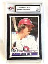 1979 O Pee Chee Baseball #323 Mike Schmidt KSA 9 Mint