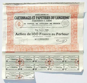 Dépt 81 & 75 - Albi - Bel Encadrement Cartonnages & Papeteries du Languedoc 1930 - Imagen 1 de 1