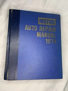 Original 1974 Motor Auto Repair Manual 37th Edition Hardcover - Imagen 1 de 11