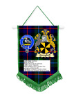 Campbell Of Cawdor Scottish Clan Car / Wall Pennant With Green Border Souvenir