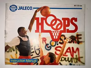 Hoops Nintendo NES Instruction Manual Booklet ONLY - Picture 1 of 2