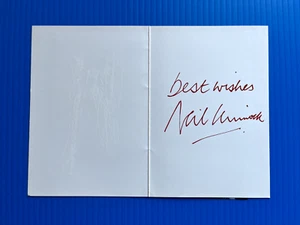 NEIL KINNOCK - FORMER LABOUR PARTY LEADER - EXCELLENT SIGNED LABOUR CARD - Foto 1 di 2