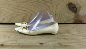 Prada Shoes Womens 37 Patent Leather Yellow 6.5 Point Toe Ballet Flats Italy - Picture 1 of 10