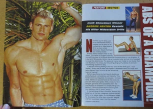 MEN'S WORKOUT MAGAZINE Male Strippers Male Model Andy Ashton Christian Boeving - Picture 1 of 10