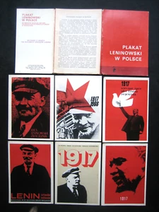 Vladimir Lenin postcard 6 pcs 60s PROPAGANDA rare USSR Communism Polish languag - Picture 1 of 22
