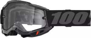 100 Accuri 2 Goggles Enduro Moto Black w Clear Lens - Picture 1 of 1