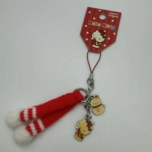 Vintage Sanrio Hello Kitty 2007 Gotochi Charm Trinket Zipper Pull Winter - Picture 1 of 3