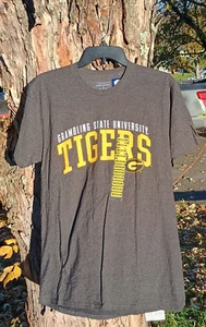 Grambling State University Tigers Logo Champion M T-Shirt dark Charcoal Gray NWT - Picture 1 of 3