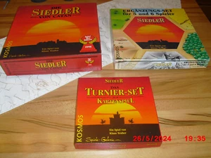 DIE SIEDLER VON CATAN + Erweiterung 5/6 Spieler - + kartenspiel , Holzversion - Bild 1 von 8