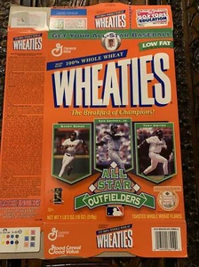  Collectible All Star Outfielders Wheaties Box-Bonds, Griffey, JR., Gwynn - Picture 1 of 2
