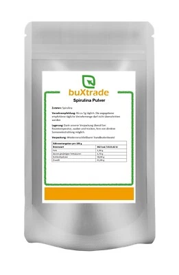 BUXTRADE 5 kg | Espirulina en polvo | Polvo | 100% puro | Alimento | Superalimento | Algas