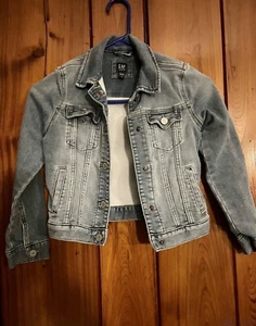 Gap Kids Girls Blue Basic Denim Jean Jacket Size Medium Regular - Picture 1 of 3