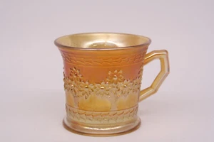 Carnival Glass Mug Fenton “Orange Tree” Marigold Antique - Picture 1 of 9