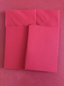 Juegos de tarjetas y sobres A6 espacios en blanco para arte y artesanía 230gsm tarjeta roja paquete de 6 - Imagen 1 de 1
