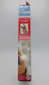 Artist's Loft Paint by Number Kit German Shepherd Dog w/ Scarf canvas 16"x 20" - Picture 1 of 7