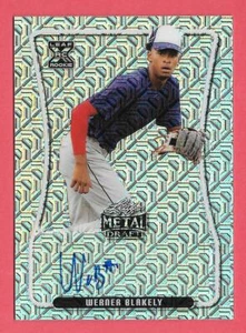 Werner Blakely Leaf Metal Draft 2020 novato automático Silver Mojo - LA Angels - Imagen 1 de 1