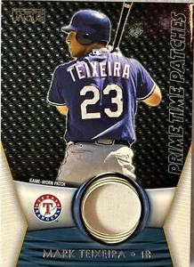 Mark Teixeira 2009 Topps Unique Primetime Patches GU Game Worn Patch /50 Rangers - Picture 1 of 7