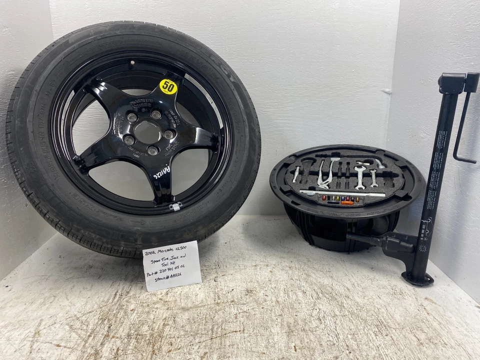 00-06 KIT GATO HERRAMIENTAS RUEDA REPUESTO EMERGENCIA MERCEDES CL500 CL600 W215 CL65 Foto 1 de 4