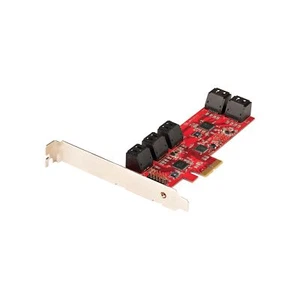 StarTech.com SATA PCIe Card - 10 Port PCIe SATA Expansion Card - 6Gbps - Low/... - Picture 1 of 7