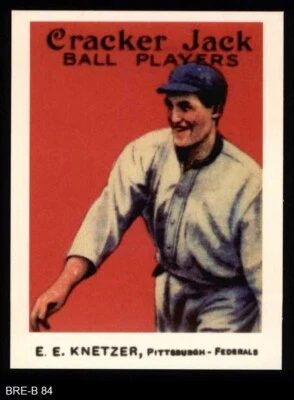 1915 Cracker Jack Reprint #84 Elmer E. Knetzer Pirates 8 - NM/MT - Image 1 of 2