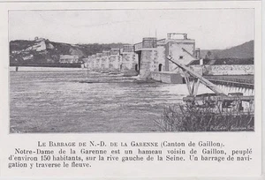 1910  --  LE BARRAGE DE ND DE LA GARENNE   CANTON DE GAILLON   3J868 - Picture 1 of 1