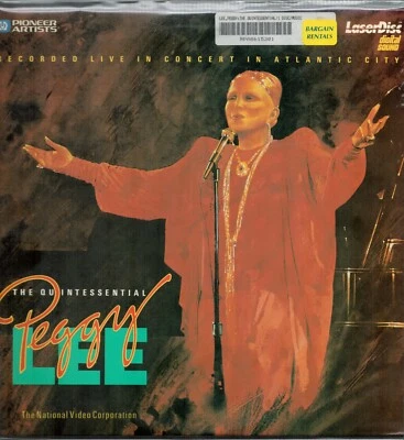 The Quintessential Peggy Lee Laserdisc 1984 Recorded Live Extended Play JAZZ - Image 1 of 2