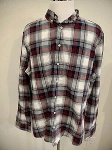 Camisa Goodfellow & Co para Hombre a Cuadros Mangas Largas con Botones Talla 2XL ¡Calce Ajustado NICE! - Imagen 1 de 9