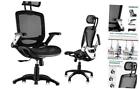  Ergonomic Mesh Office Chair, High Back Desk Chair - Adjustable Headrest Black