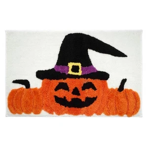 - Bath Rug, Soft & Absorbent Bath Mat with Non-Skid Backing, Halloween Home D... - Picture 1 of 1