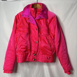 Vintage Thermore Original Prima Damen Medium Neon Pink Ski Winterjacke - Bild 1 von 19