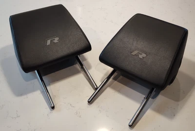 2012 Golf R Driver and Passenger Headrests (5K088903AA) Titan Black - Image 1 of 4