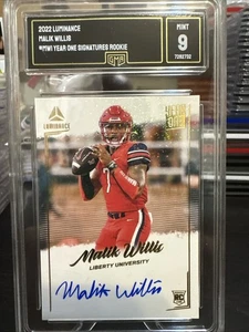 2022 Luminance Malik Willis MWI Year One Signatures RC GMA 9 - Picture 1 of 18