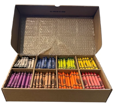 Crayola Crayons Large Gros Crayons Classpack 400 Large 8 Different Colors NIB - Image 1 of 4