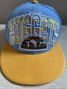 New Era 9Fifty Denver Nuggets Youth 2014 Hat NBA Hardwood Classics SnapBack HTF - Picture 1 of 10
