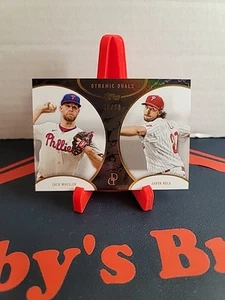 2025 Topps Dynamic Duals Zach Wheeler & Aaron Nola #42 Black /50 Phillies - Bild 1 von 2